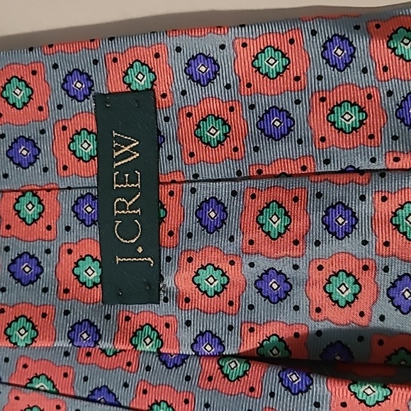 J. Crew Men's SILK Patterned Ties Multicolor Set (2) Career Professional Preppy - Picture 2 of 7